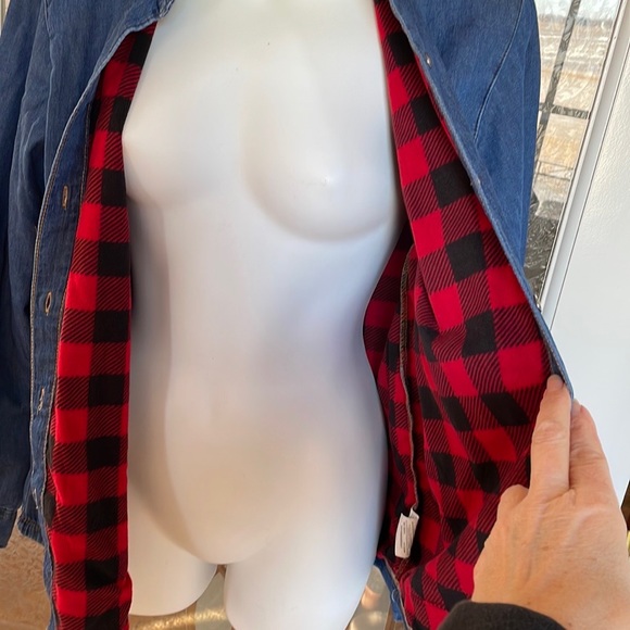 Lined Denim Top - Picture 4 of 5